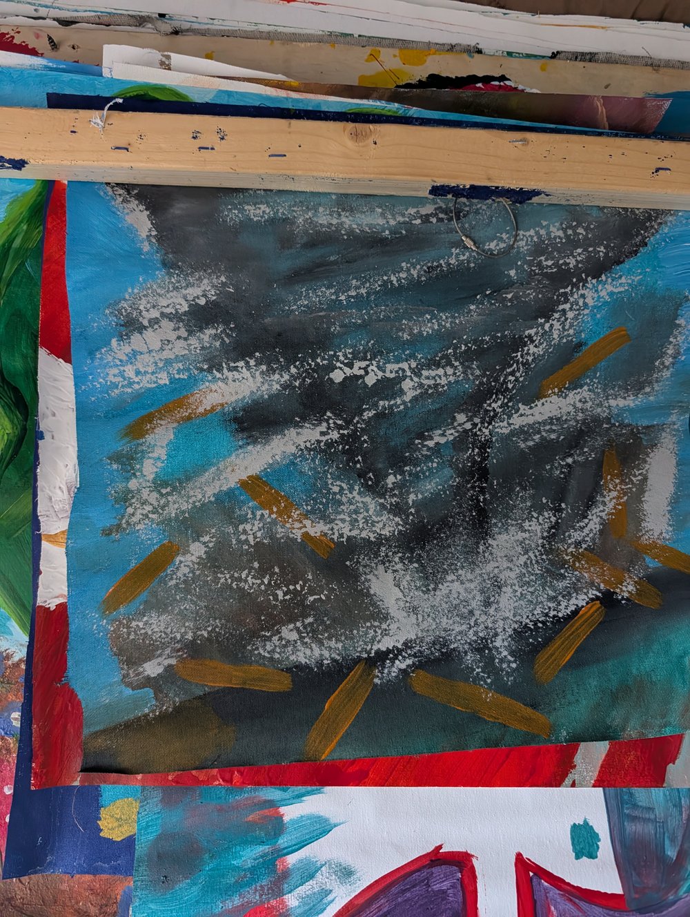 Image of Incomplete rolled canvas potentials. 