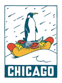 Chicago Penguin Sticker