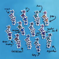 Image 2 of Starry Pride Stickers