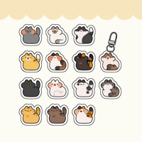 3cm Tiny Cats Acrylic Keychain