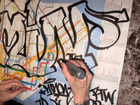 Image 4 of Min styled throw up Subway Map 2026 