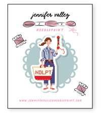 Image 1 of Needlepint Girl Needleminder