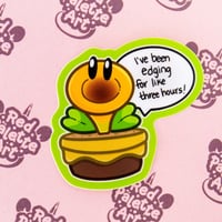 Image 2 of Talking Flower Matte Vinyl Sticker | Inspired by Mario Wonder