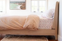 Image 2 of Solid Duvet with Zipper White & Sand