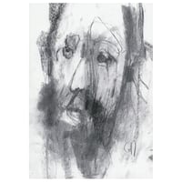 Image 1 of Downpour  - Sketchbook Drawing in Charcoal on Paper 