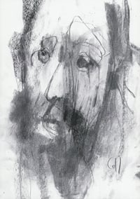 Image 2 of Downpour  - Sketchbook Drawing in Charcoal on Paper 