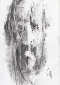 Image 2 of Upon  - Sketchbook Drawing in Charcoal on Paper 