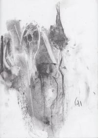 Image 2 of Casting Back - Sketchbook Drawing in Charcoal on Paper 