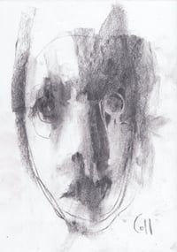 Image 2 of Surround - Sketchbook Drawing in Charcoal on Paper 