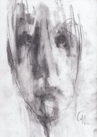 Image 2 of Ascend - Sketchbook Drawing in Charcoal on Paper 