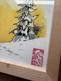 Image 2 of Framed Ink original, tree grouping 1