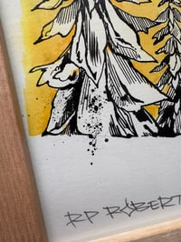 Image 4 of Framed Ink original, tree grouping 1