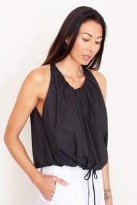 Image 1 of Bubble Top + White Straight Skirt