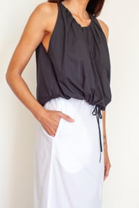 Image 6 of Bubble Top + White Straight Skirt