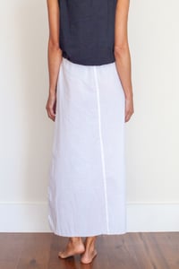 Image 7 of Bubble Top + White Straight Skirt
