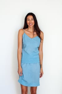 Image 2 of Long Cami + Midi Skirt in Petit Four 