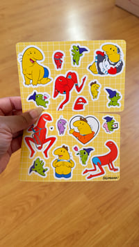 Image 1 of Smiling Friends-inspired Sticker Sheets