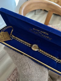 Image 1 of Vintage Oleg Cassini Two Tone Gorgeous Dial Watch