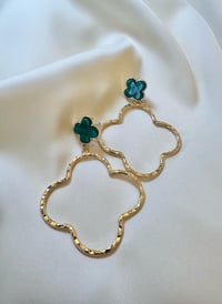 Green Clover Earrings