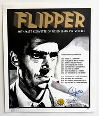 Image 4 of Flipper Screen Printed Poster (w Matt Korvette of Pissed Jeans on vocals)