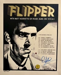 Image 5 of Flipper Screen Printed Poster (w Matt Korvette of Pissed Jeans on vocals)