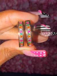 Image 2 of Bling Mini Hoops 
