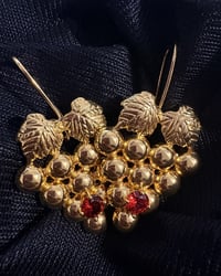Image 1 of Legacy Grape Earrings RED DETAIL