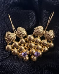 Image 1 of Legacy Grape Earrings PURPLE DETAIL