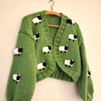 Image 1 of Valentines princess sheep cardigan