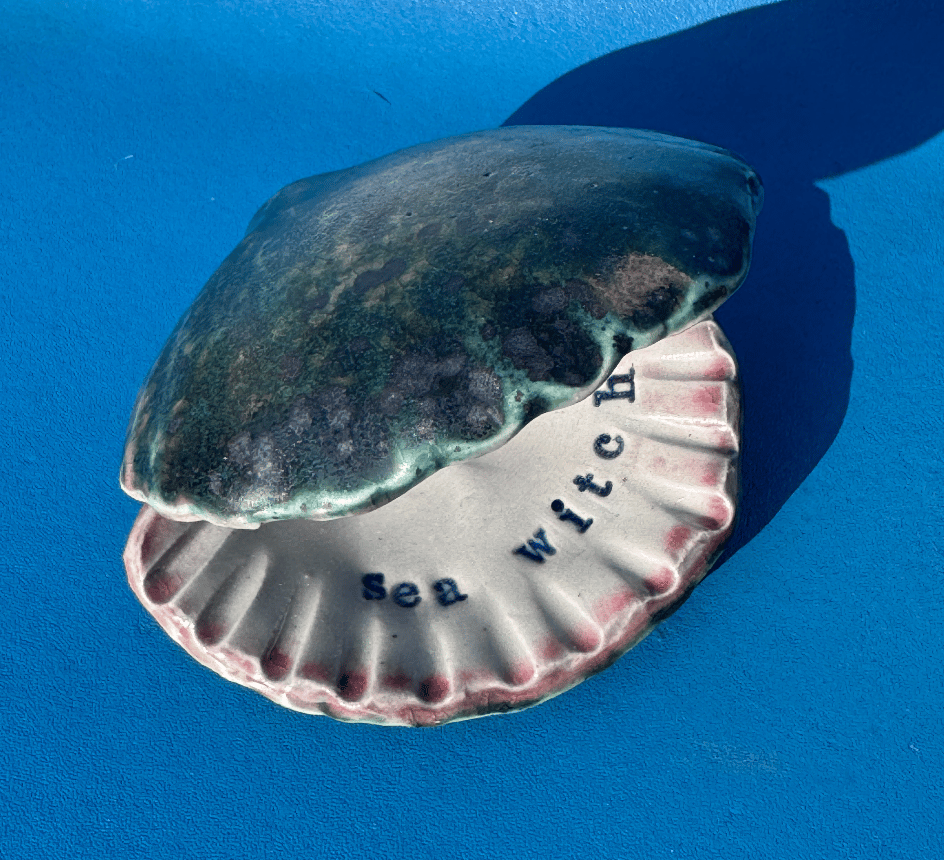 Image of Ceramic Shell Trinket Dish - Sea Witch // Roger's Green