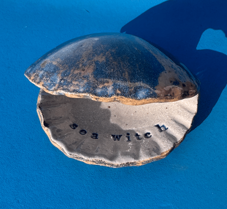 Image of Ceramic Shell Trinket Dish - Sea Witch // Winterwood