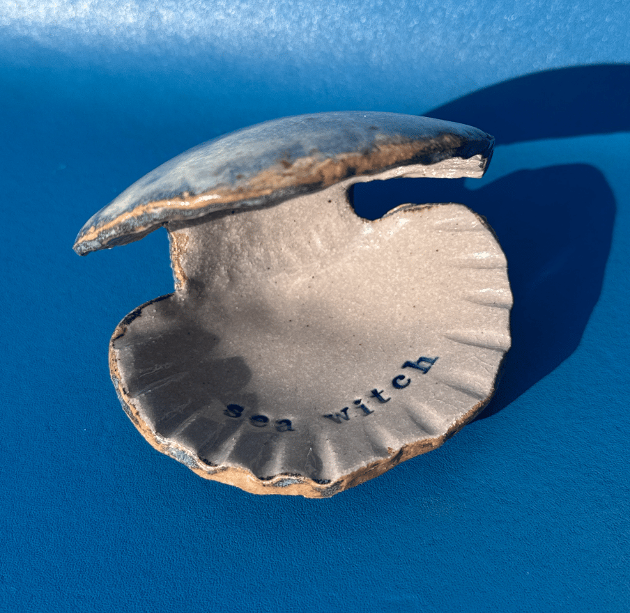 Image of Ceramic Shell Trinket Dish - Sea Witch // MicroPearl