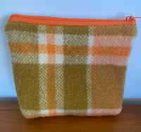 Image 1 of Orange Khaki Wool Purse