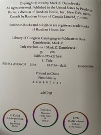Image 3 of Mark Z. Danielewski "Only Revolutions" Hardcover #FIRST EDITION#