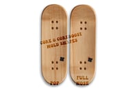 Image 4 of Ebony Two Tone Stamp Logo FINISH TO ORDER Deck