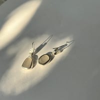 Image 4 of SEA GLASS HALF HOOPS
