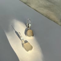 Image 3 of SEA GLASS HALF HOOPS