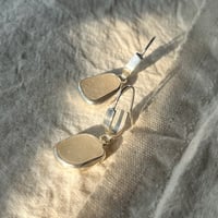 Image 2 of SEA GLASS HALF HOOPS