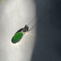 Image 3 of GREEN SEA GLASS PENDANT 