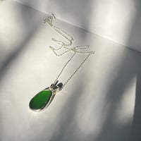 Image 1 of GREEN SEA GLASS PENDANT 