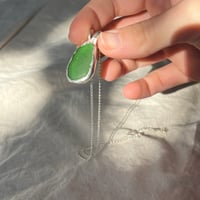 Image 2 of GREEN SEA GLASS PENDANT 
