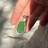 Image 4 of GREEN SEA GLASS PENDANT 