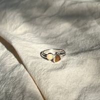 Image 2 of OPAL/AMBER RING (Q)