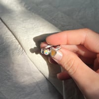 Image 5 of OPAL/AMBER RING (Q)