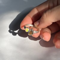 Image 1 of OPAL/AMBER RING (Q)