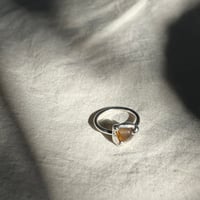 Image 3 of AMBER MOLTEN RING (N)