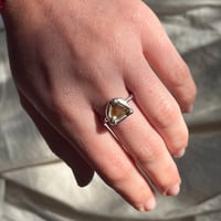 Image 1 of AMBER MOLTEN RING (N)