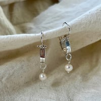 Image 3 of GAUDY PEARL HOOPS