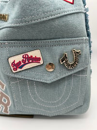 Image 8 of True Religion Denim Patchwork Shoulder Bag