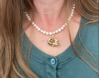 Image 3 of Baroque Sea-Goat with pearls and amethyst